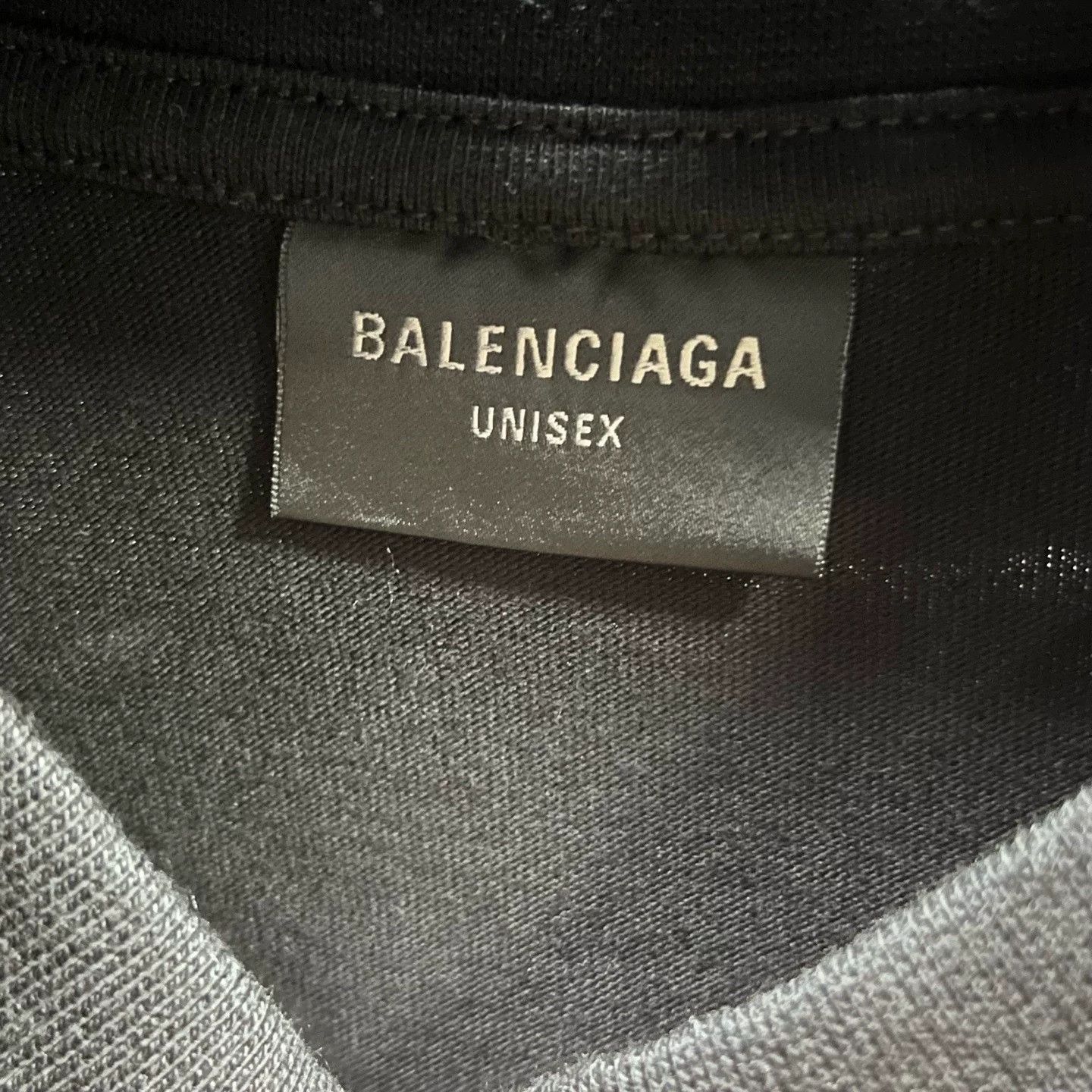 Balenciaga Balenciaga Black Letter Print Crew Neck T-shirt Size US M / EU 48-50 / 2 - 3 Thumbnail