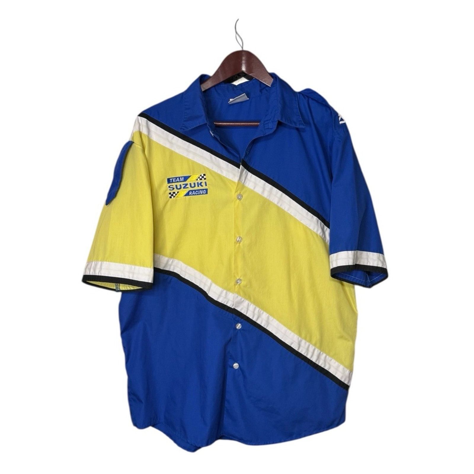 Other Team Suzuki Racing Button Up Style Shirt XL ( FLAWS ) Size US XL / EU 56 / 4 - 1 Thumbnail