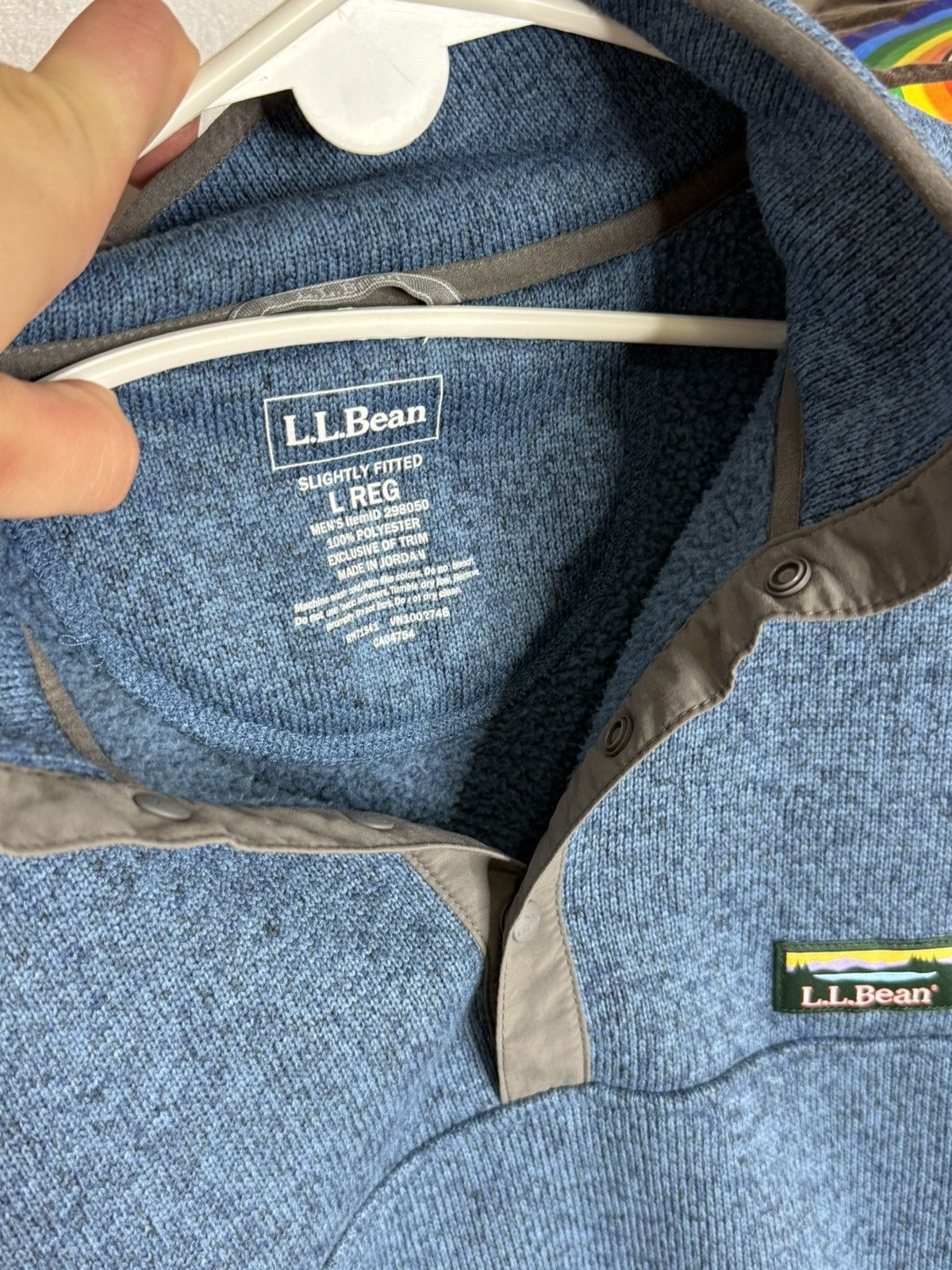 L.L. Bean L.L.Bean blue mens fleece jacket size L Size US L / EU 52-54 / 3 - 8 Thumbnail