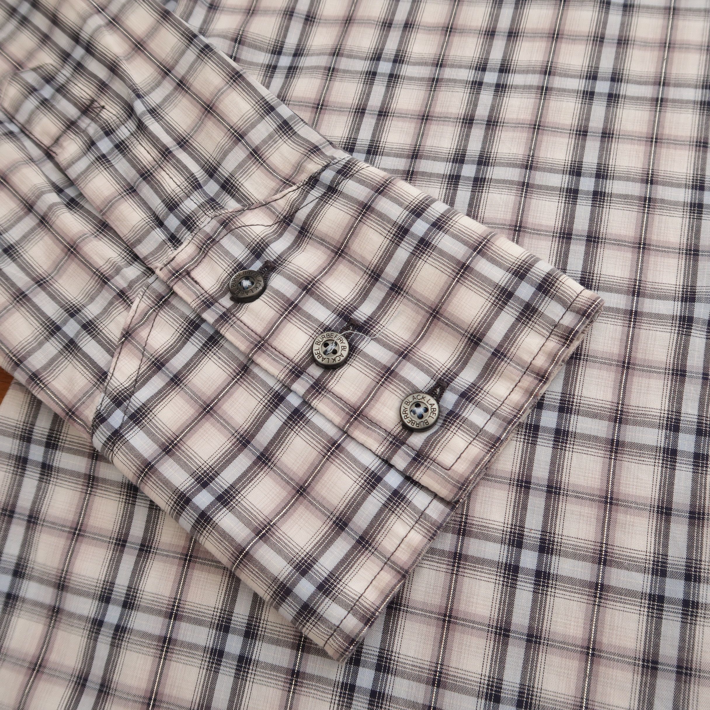 Burberry Vintage Burberry Black Label Luxury Plaid Western Shirt Size US S / EU 44-46 / 1 - 12 Thumbnail
