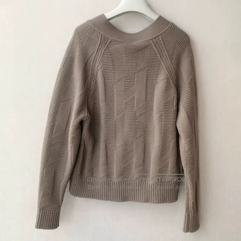 Hermes Hermes Chunky Knit Open Cardigan with H Logo Embroidery Size XXS / US 00 / IT 34 - 3 Thumbnail