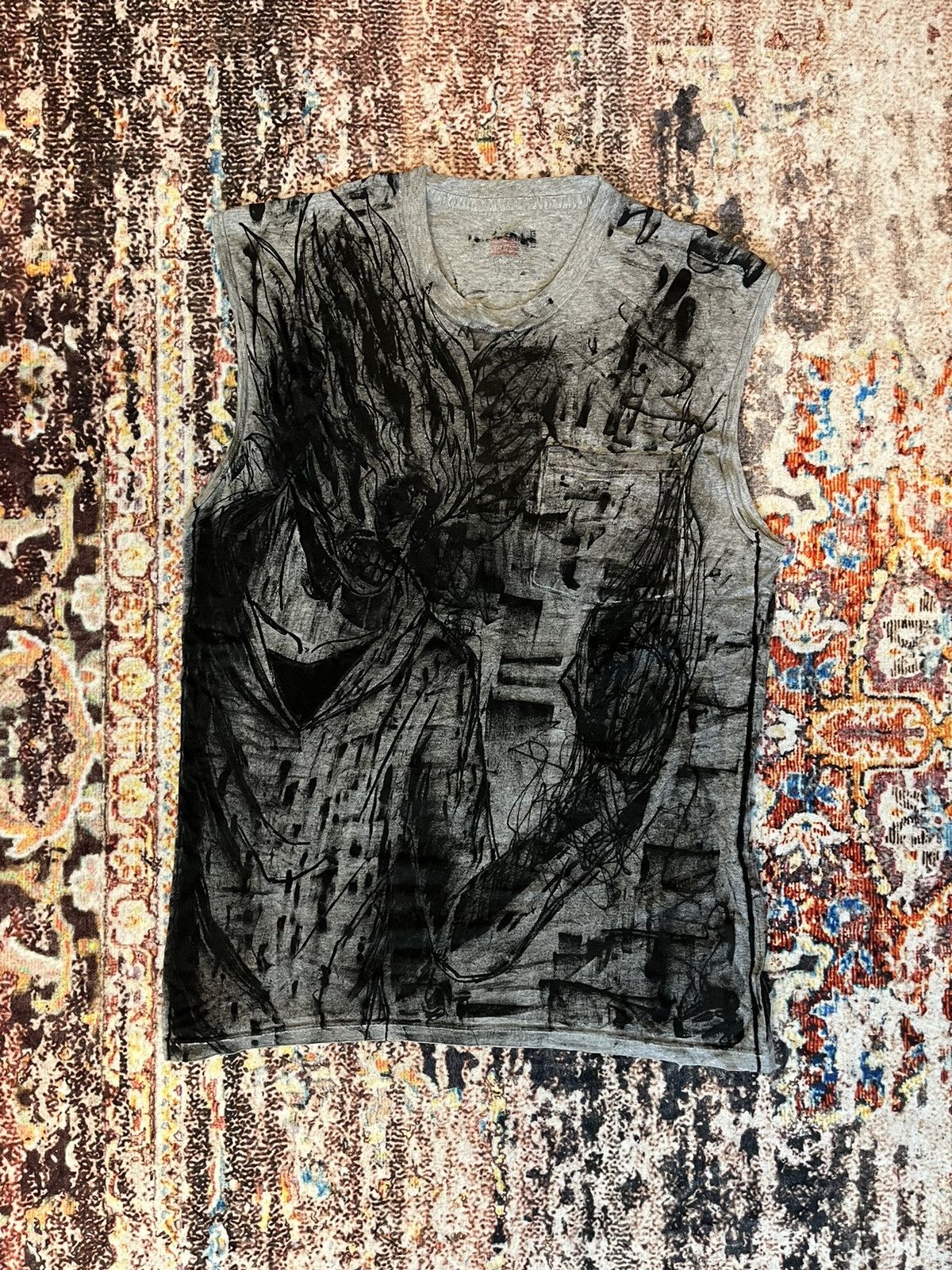 Designer × Vintage Pyro Ink Tank Size US S / EU 44-46 / 1 - 1 Thumbnail