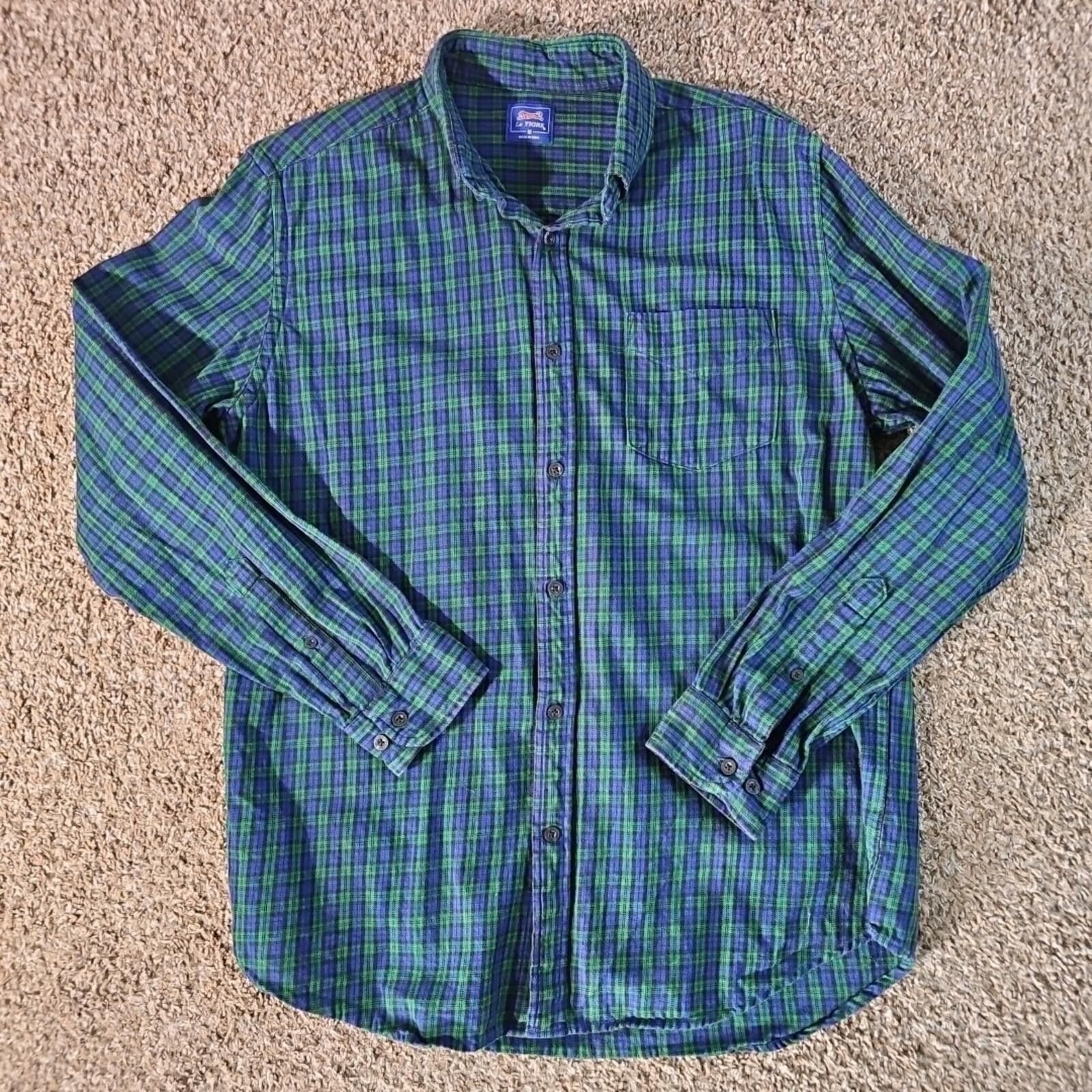 Le TIGRE Le Tigre M Flannel Button Up Shirt Size US M / EU 48-50 / 2 - 1 Thumbnail