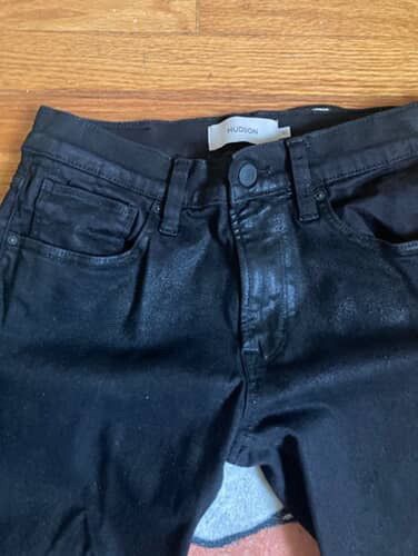 Hudson Skinny Waxed Hudson Jeans Black Size US 30 / EU 46 - 2 Thumbnail