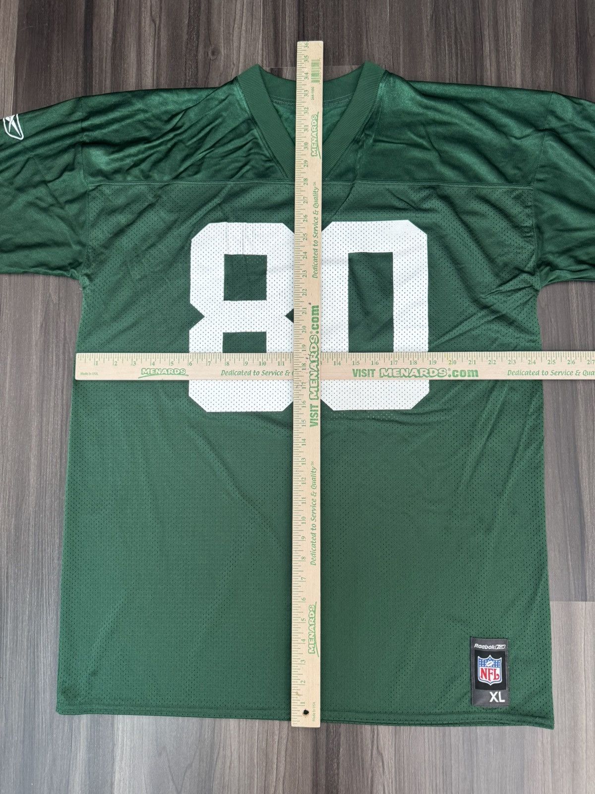 Reebok Vintage NFL Green Bay Packers Donald Driver #80 Home Jersey Size US XL / EU 56 / 4 - 6 Thumbnail