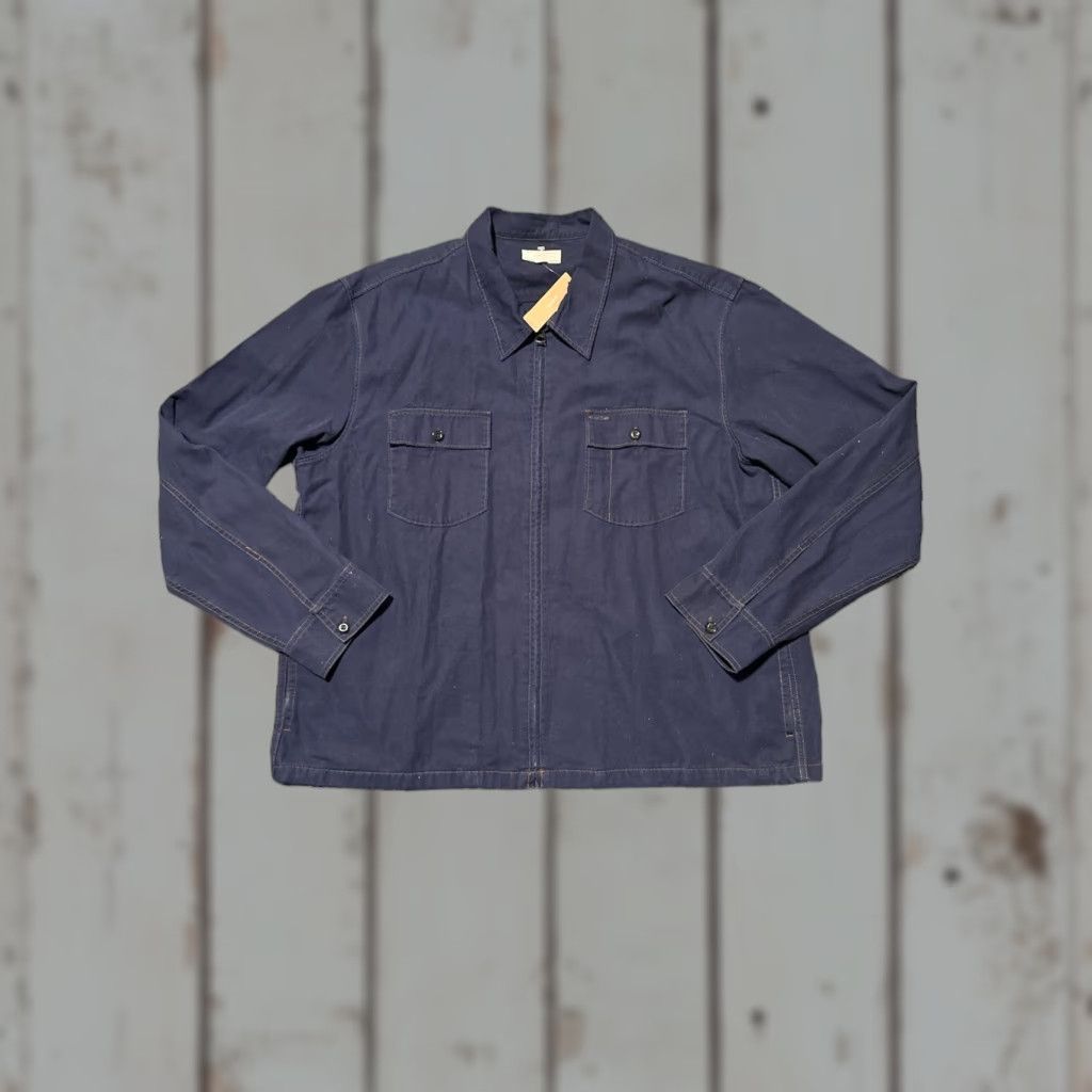 Wallace & Barnes WALLACE & BARNES MEN'S CANVAS FULL ZIP WORKSHIRT JACKET BLUE SZ XXL New W/ Tags Size US XXL / EU 58 / 5 - 1 Thumbnail