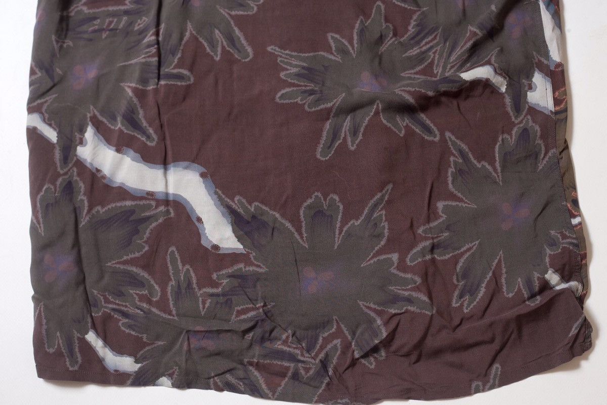 Allsaints ALL SAINTS Brown Camo Short Sleeve Zapata Viscose Shirt Size US L / EU 52-54 / 3 - 7 Thumbnail
