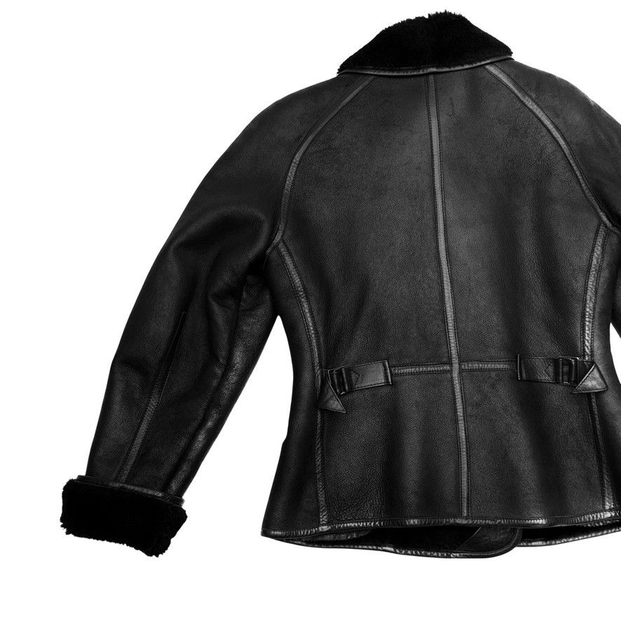 Kenzo Kenzo Black Shearling Leather Jacket Size M / US 6-8 / IT 42-44 - 14 Thumbnail