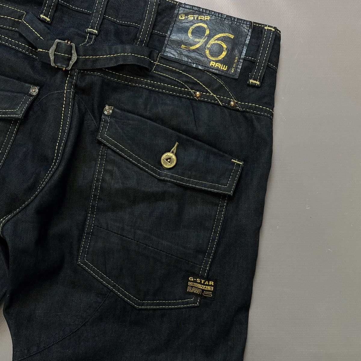 G-Star × Vintage Vintage G Star Raw 96 GS3301 Denim Jeans Big Logo Y2k Size US 32 / EU 48 - 7 Thumbnail