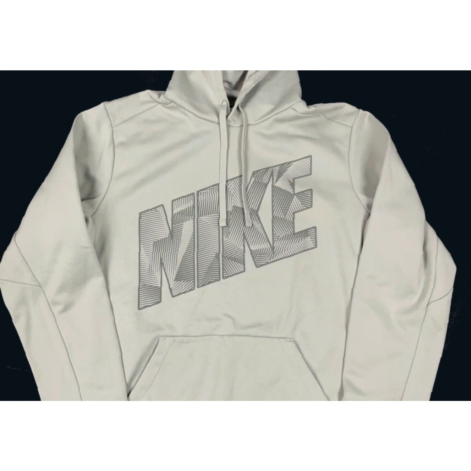 Nike Nike Hoodies Pullover Mens M Gray Therma-Fit Big Block Logo Print Sleeve Long Sleeve Crew Neck Graphic Print Sweatshirt Modern Sports Size US M / EU 48-50 / 2 - 4 Thumbnail