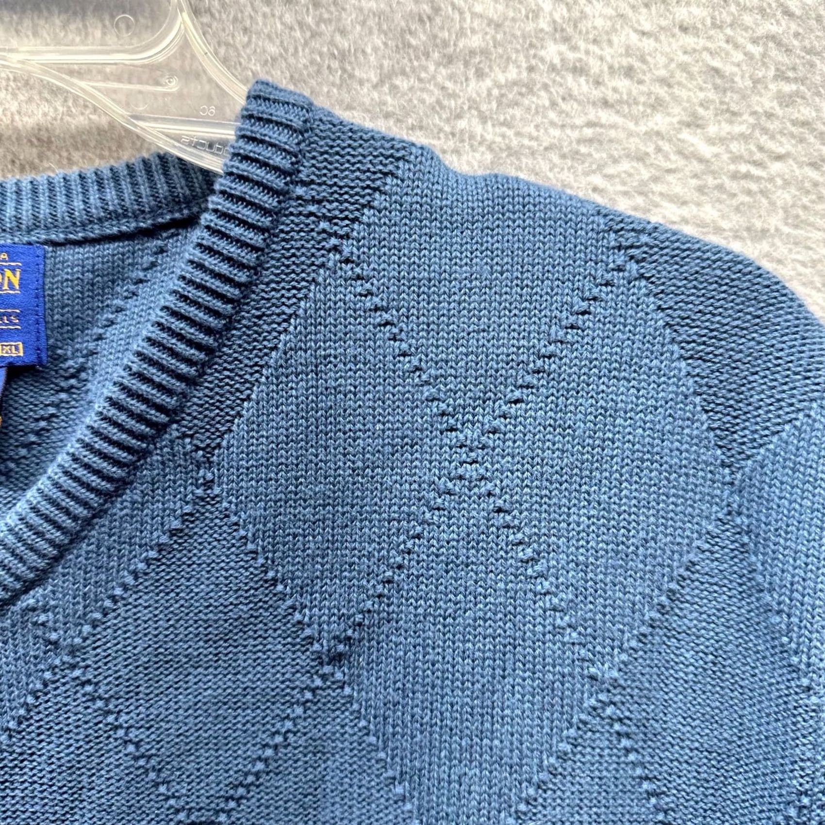 Pendleton New title: Vintage Pendleton Vest Sweater XL Womens - 90s Style - Cotton Knit - Blue Size XL / US 12-14 / IT 48-50 - 3 Thumbnail