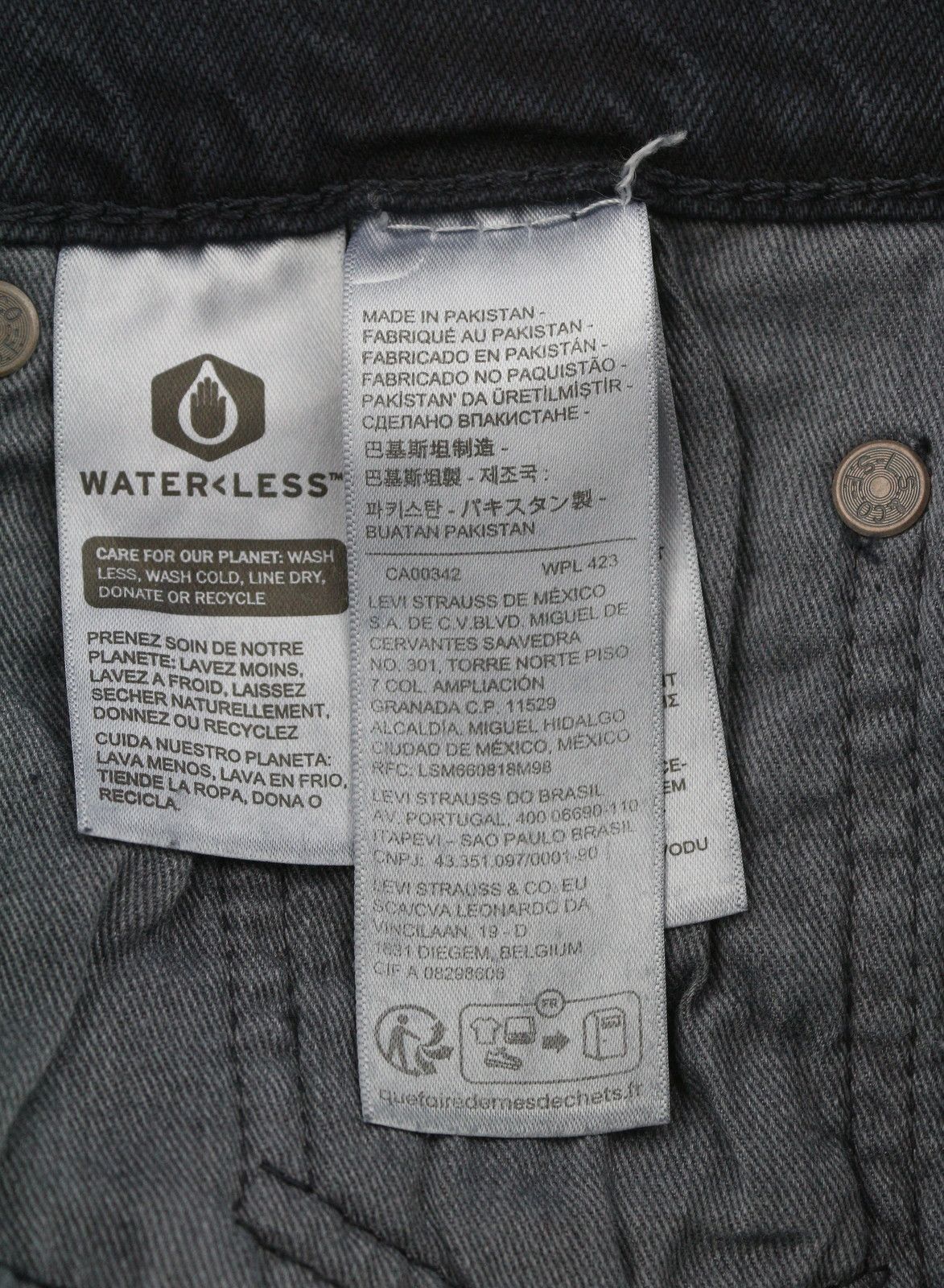 Levi's 512 W28/L32 Dark Blue Slim Taper Big E Zip Jeans 87076 Size US 28 / EU 44 - 8 Thumbnail