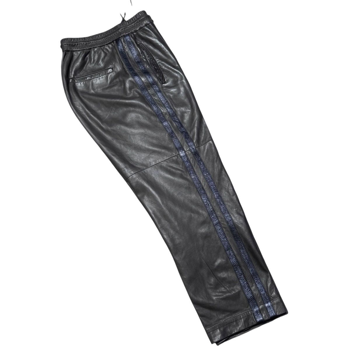 Brunello Cucinelli Brunello Cucinelli Leather Drawstrings Pants Size 29" - 24 Thumbnail