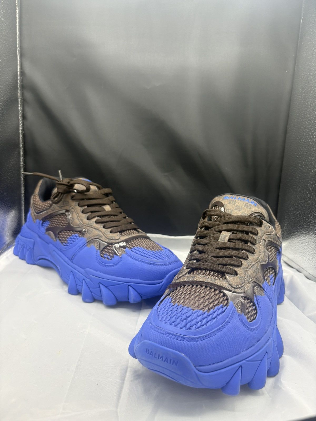 Balmain Blue Balmain runner Size US 13 / EU 46 - 1 Thumbnail