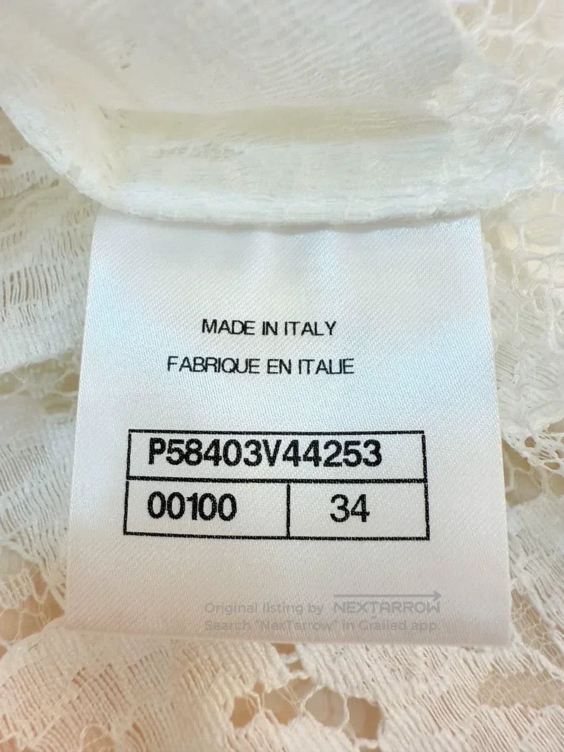Chanel Chanel Cream Cake Lace Short Sleeve Size XXS / US 00 / IT 34 - 7 Thumbnail