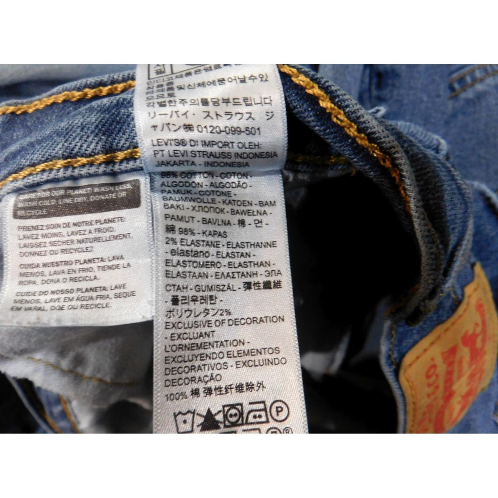 Levi's Levi's 505 Jeans Mens 32x32 Blue Med Wash Denim Classic Western Retro Straight Pockets Zipper 32 Regular Mens Size US 32 / EU 48 - 6 Thumbnail