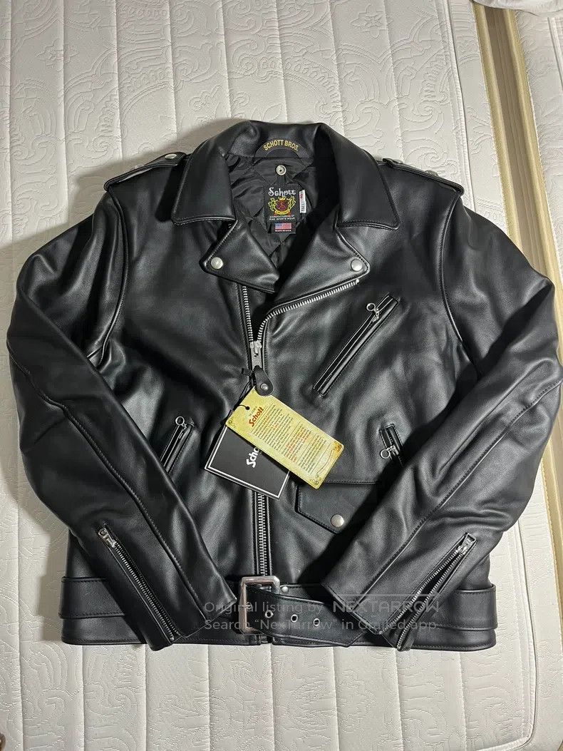 Schott Schott Leather coat Size US L / EU 52-54 / 3 - 2 Thumbnail