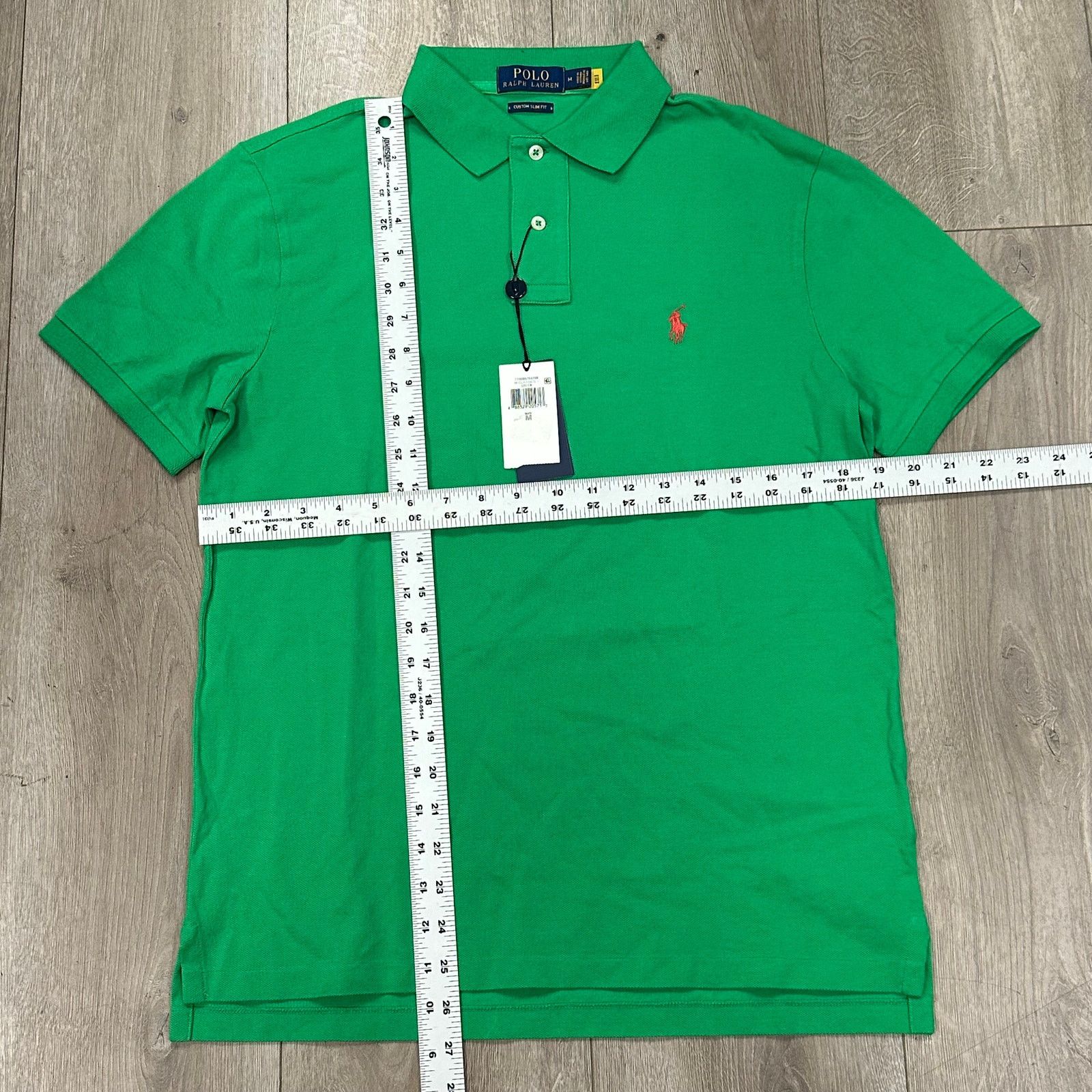 Polo Ralph Lauren New Polo Ralph Lauren Custom Slim Fit Green Polo Shirt Size US M / EU 48-50 / 2 - 1 Thumbnail