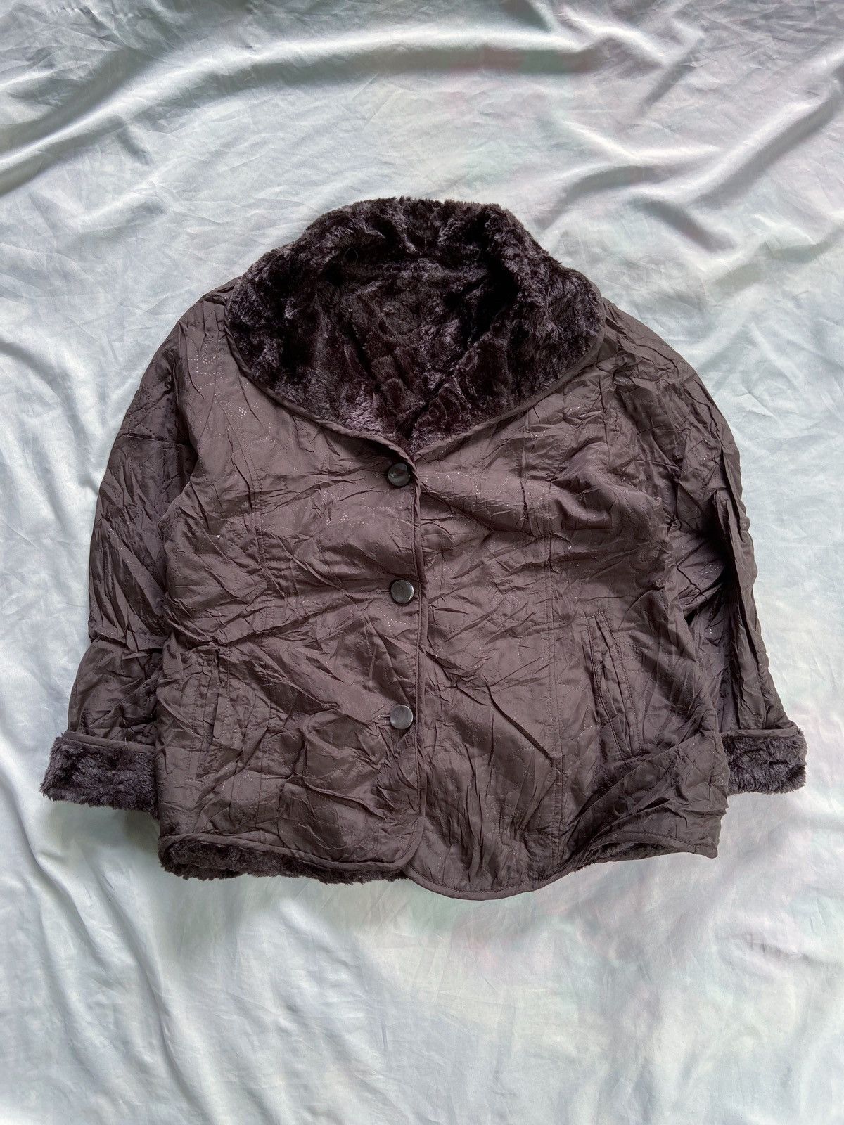 Japanese Brand JAPANESE THREE FLORA FAUX FUR JACKET Size US M / EU 48-50 / 2 - 1 Thumbnail