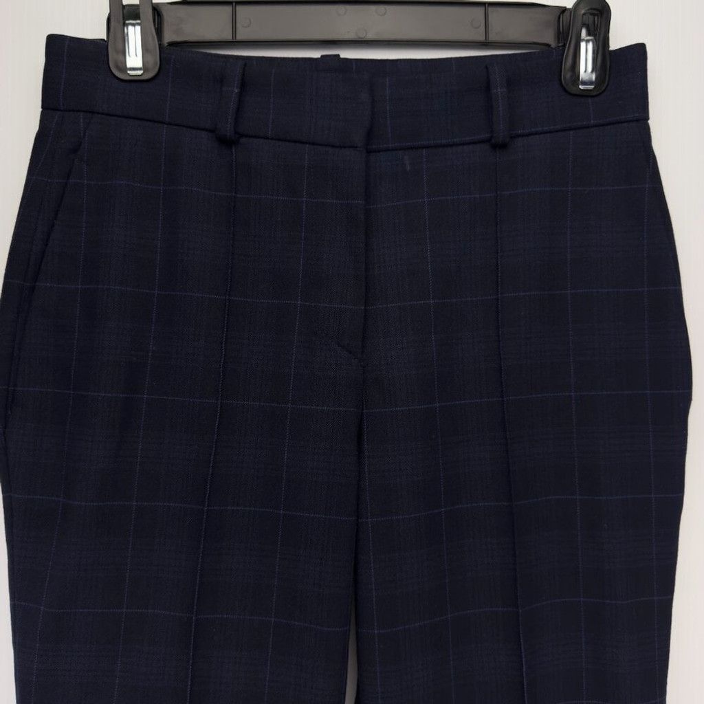 Maje MAJE Preppy Academia Crop Navy Blue Trousers Pants Size 34 Size 25" / US 0 / IT 36 - 8 Thumbnail