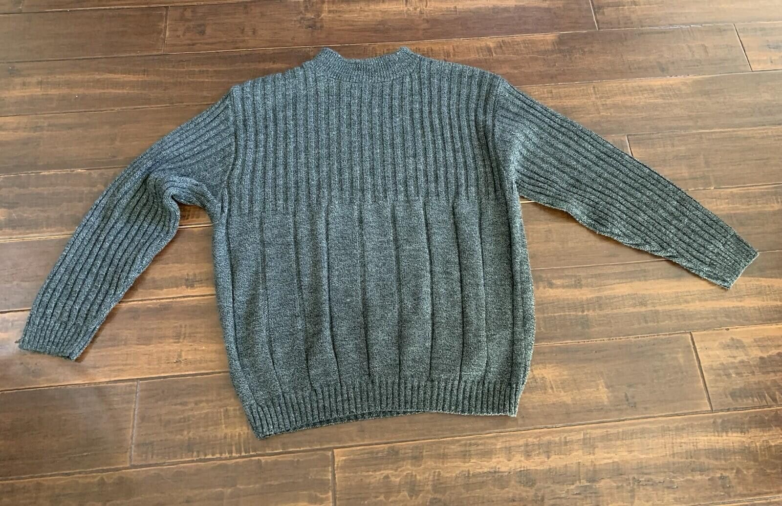 United Colors Of Benetton Untied brand Men’s Size Medium Charcoal Knitted Sweater Size US M / EU 48-50 / 2 - 2 Thumbnail