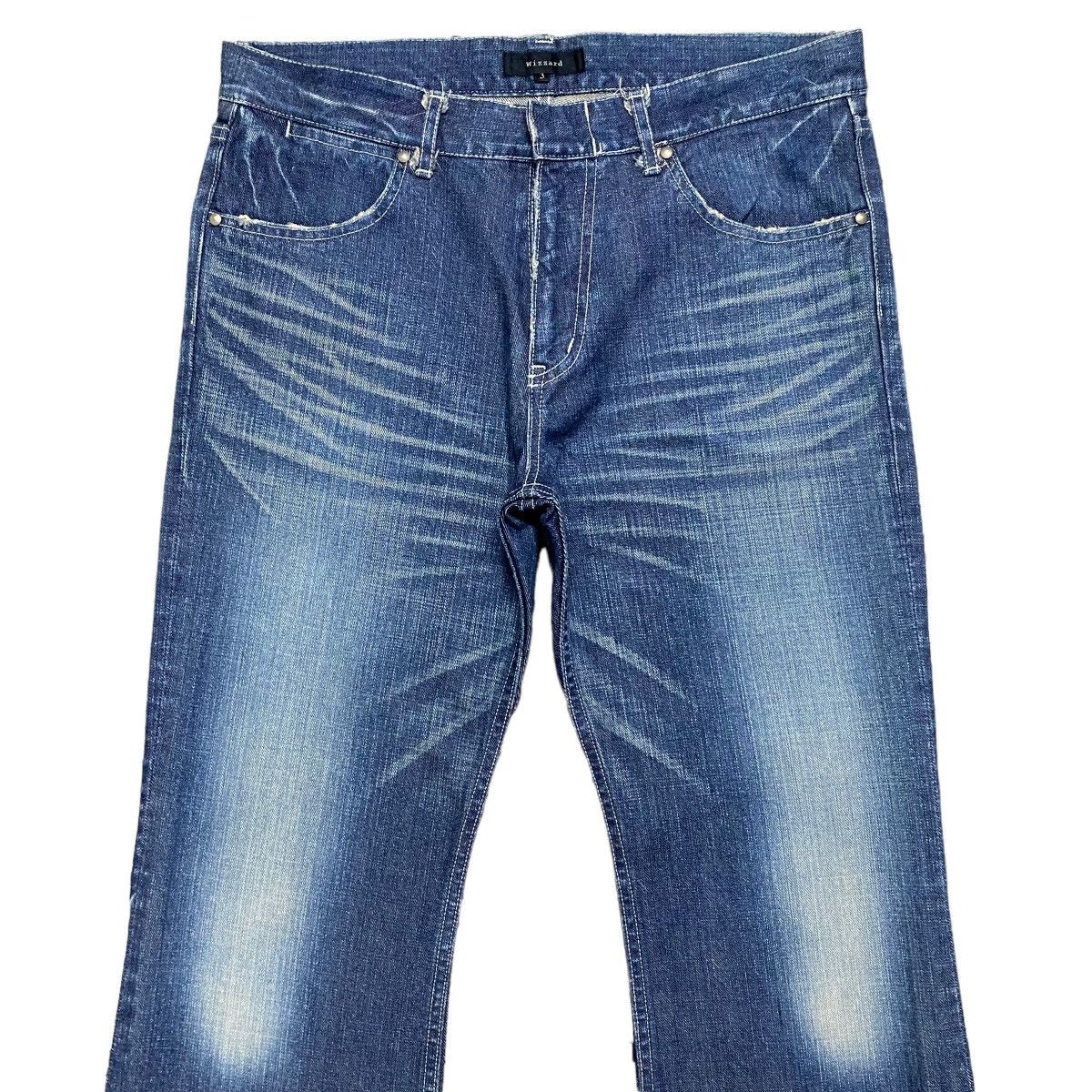 Japanese Brand Wizzard Japan Clawmark Denim Flare Jeans Hedi Slimane Size US 32 / EU 48 - 3 Thumbnail