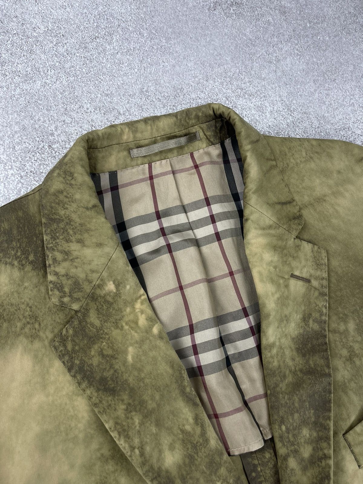 Burberry × Vintage Vintage Burberry Custom Tie Dye Suit Blazer Trousers Size 52 Size 52R - 8 Thumbnail
