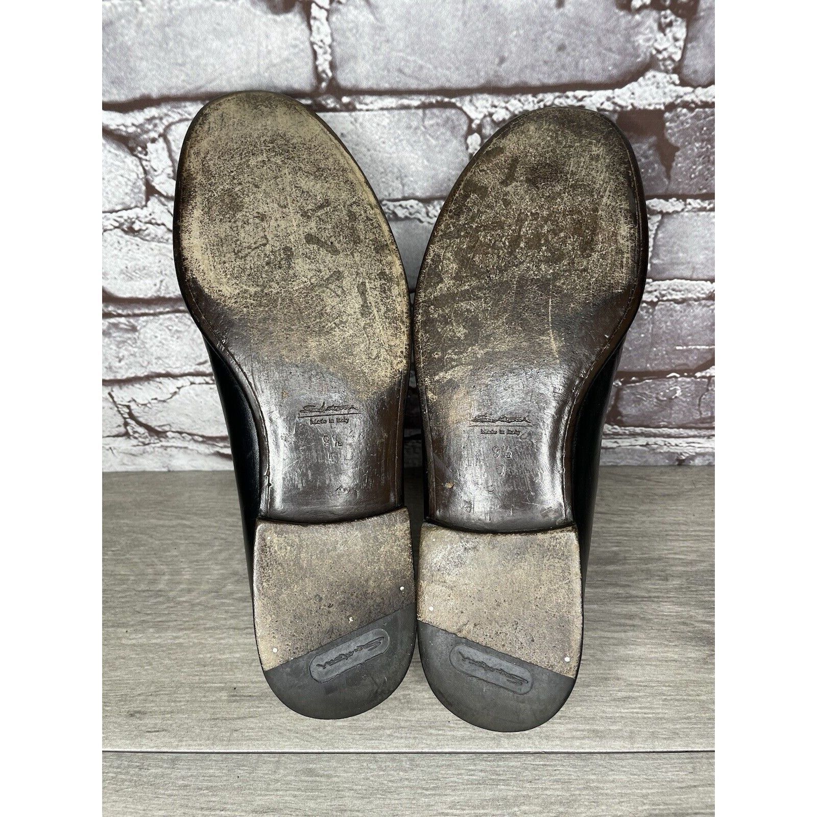 Santoni Santoni Black Leather Moc Toe Slip On Dress Loafers Shoes Me Size US 9.5 / EU 42-43 - 9 Thumbnail