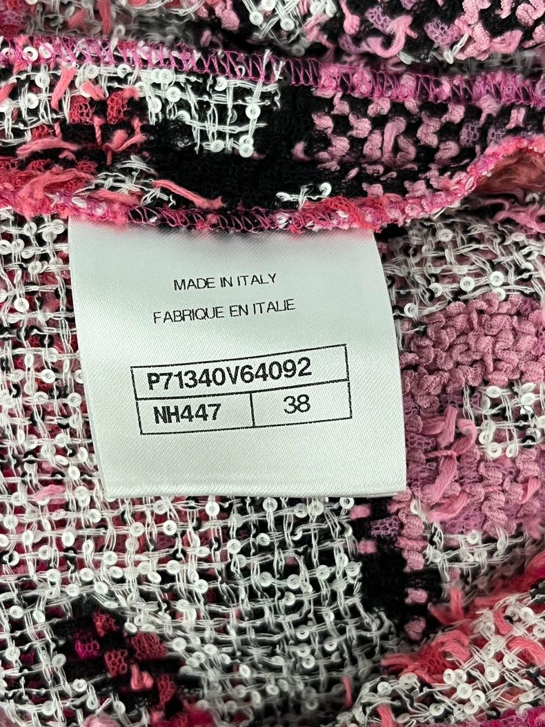 Chanel Chanel Series pink tweed plaid short sleeves Size XS / US 0-2 / IT 36-38 - 5 Thumbnail
