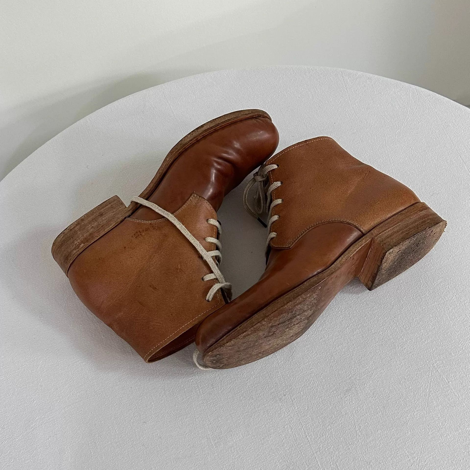 Dimissianos & Miller DIMISSIANOS & MILLER Two-Tone Buffalo Leather Ankle Boots Size US 8 / EU 41 - 4 Thumbnail