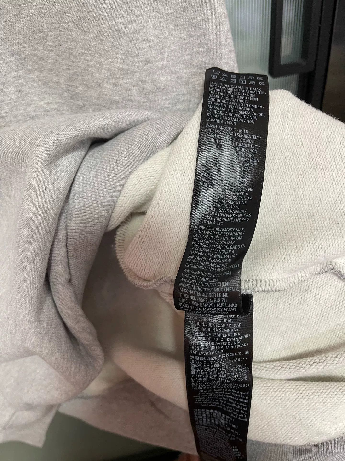 Balenciaga balenciaga gray hoodie with logo print Size US M / EU 48-50 / 2 - 5 Thumbnail