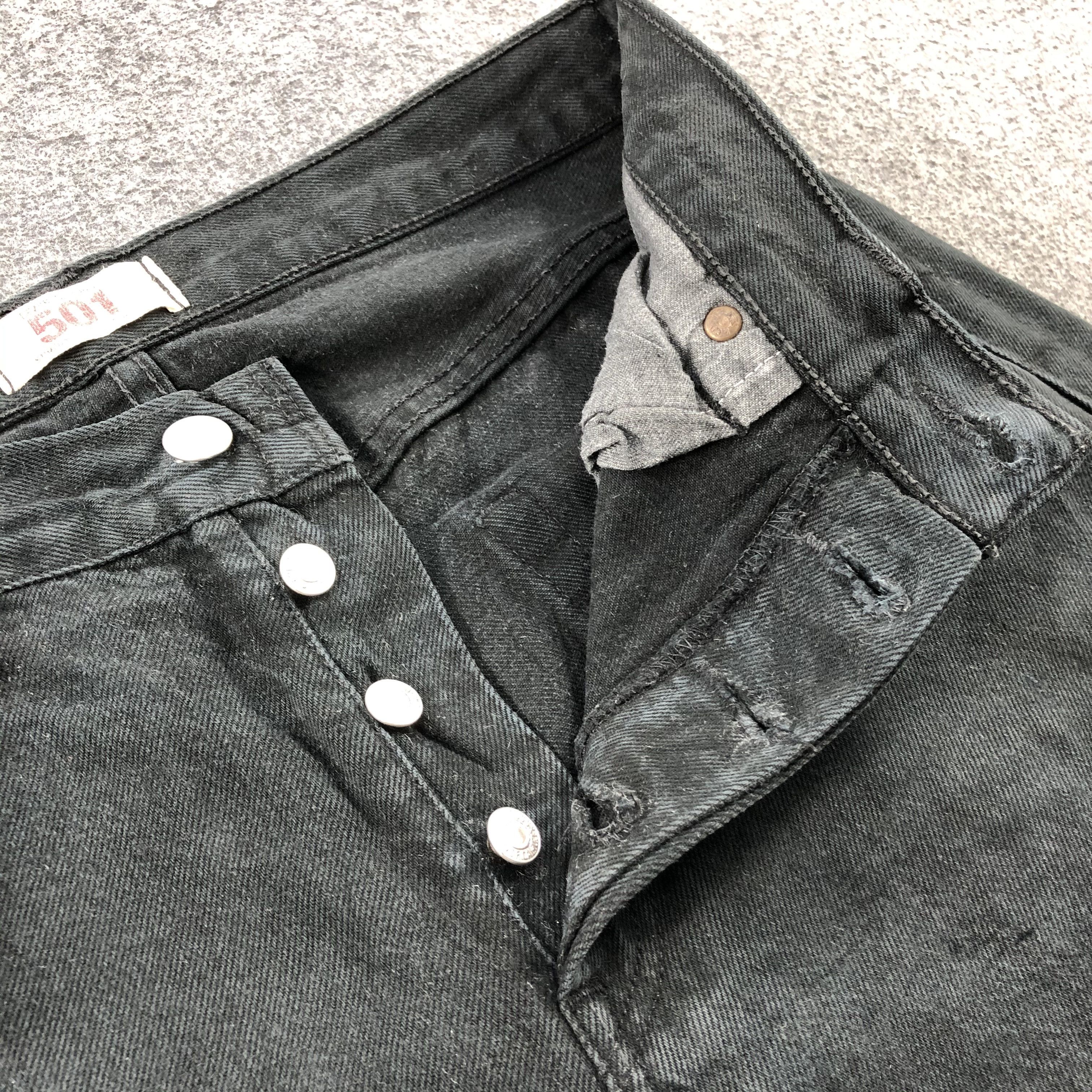 Levi's Vintage Levis 501 Faded Black Jeans-JM1553 Size US 31 - 8 Thumbnail