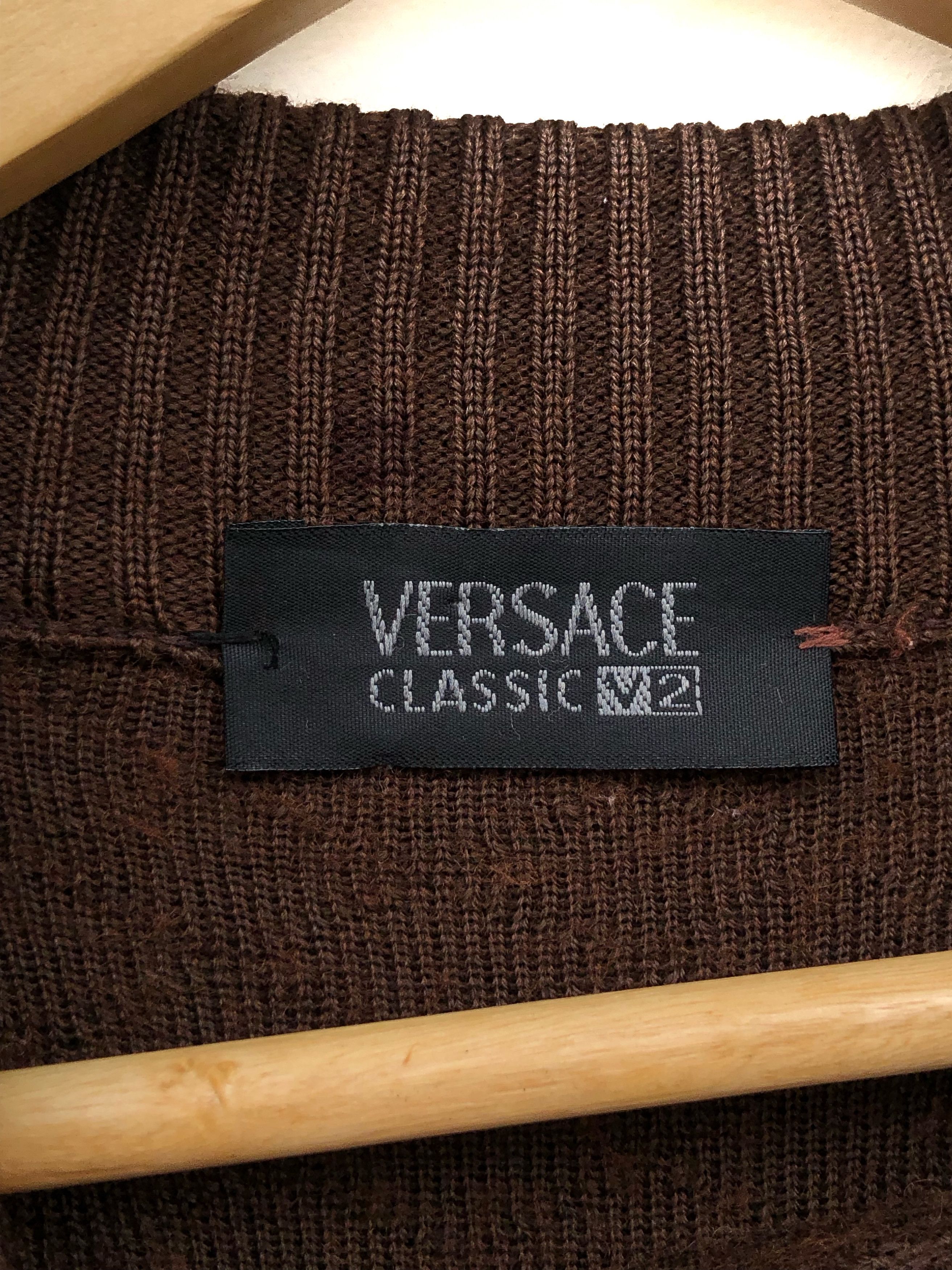 Versace RARE🔥80’S VERSACE CLASSIC V2 KNITTED PULLOVER Size US M / EU 48-50 / 2 - 12 Thumbnail