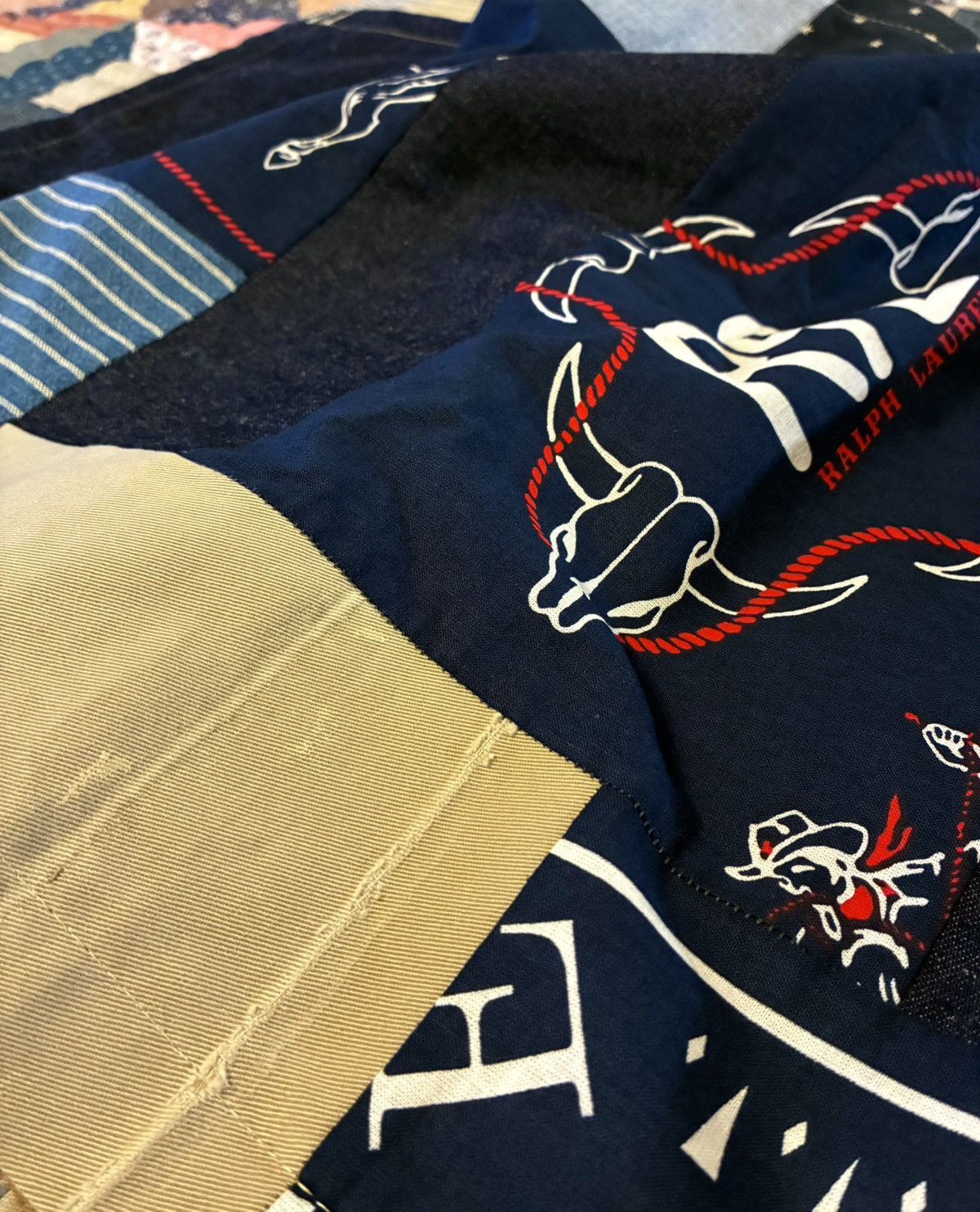 RRL Ralph Lauren CUSTOM RRL/RL SCARF (100% UPCYCLED RL FABRICS)- 1 OF A KIND Size ONE SIZE - 12 Thumbnail