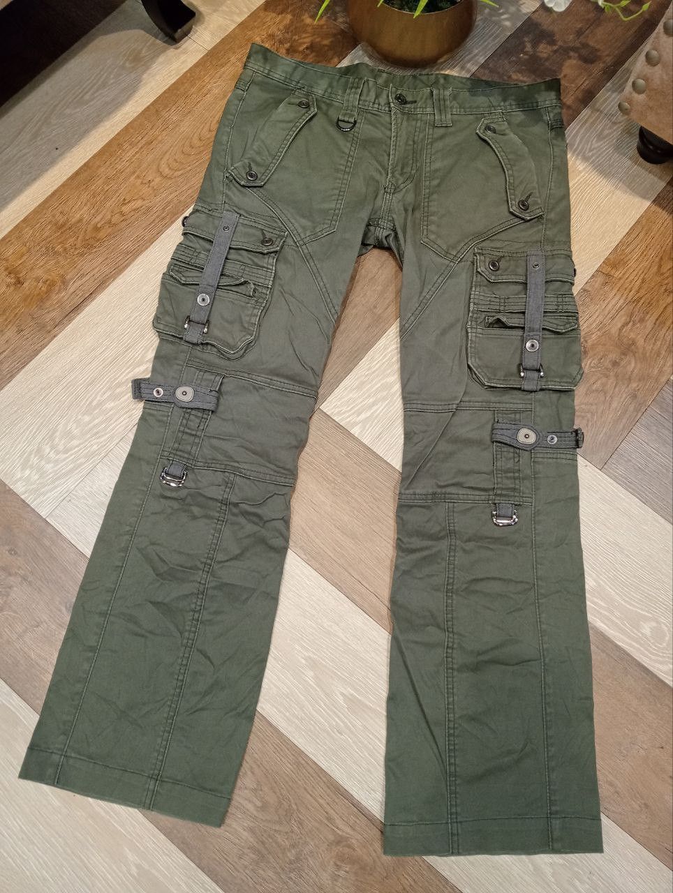 HIDEAWAYS HIDEAWAYS NICOLE JAPAN MULTIPOCKET BANDAGE FLARED PANTS Size US 35 - 3 Thumbnail