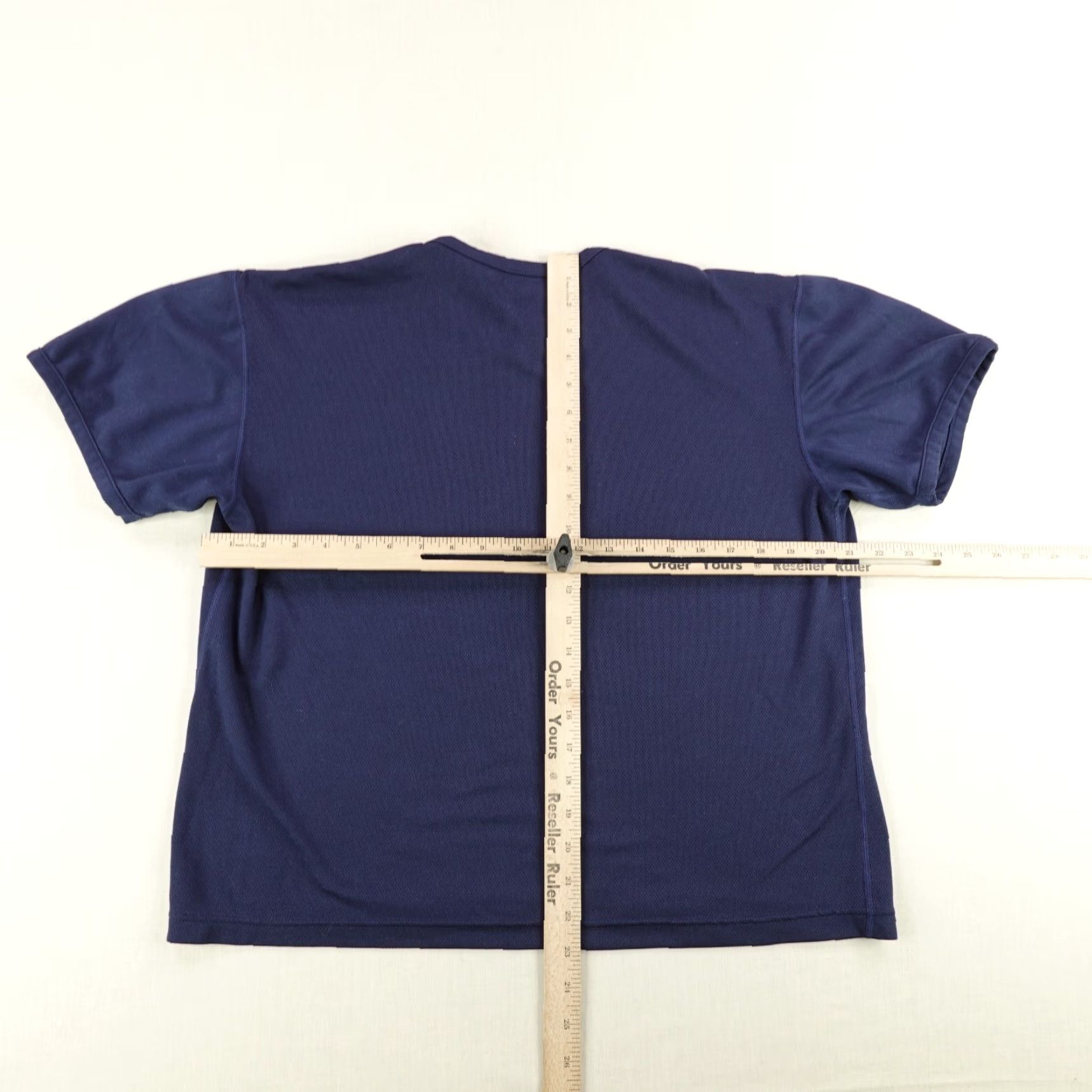 Nike VINTAGE Nike Shirt Womens Small Blue Alpha Project V-Neck Top Y2K Oversized Size S / US 4 / IT 40 - 4 Thumbnail