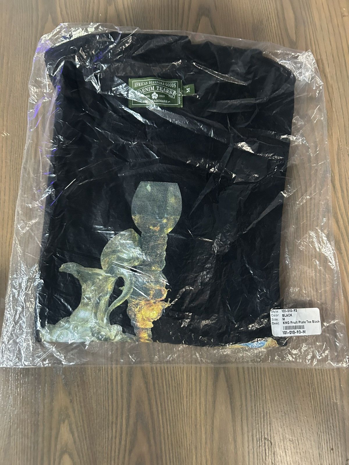 DENIM TEARS DENIM TEARS - “Fruit Plate” Still Life Graphic Tee Black Size US M / EU 48-50 / 2 - 10 Thumbnail