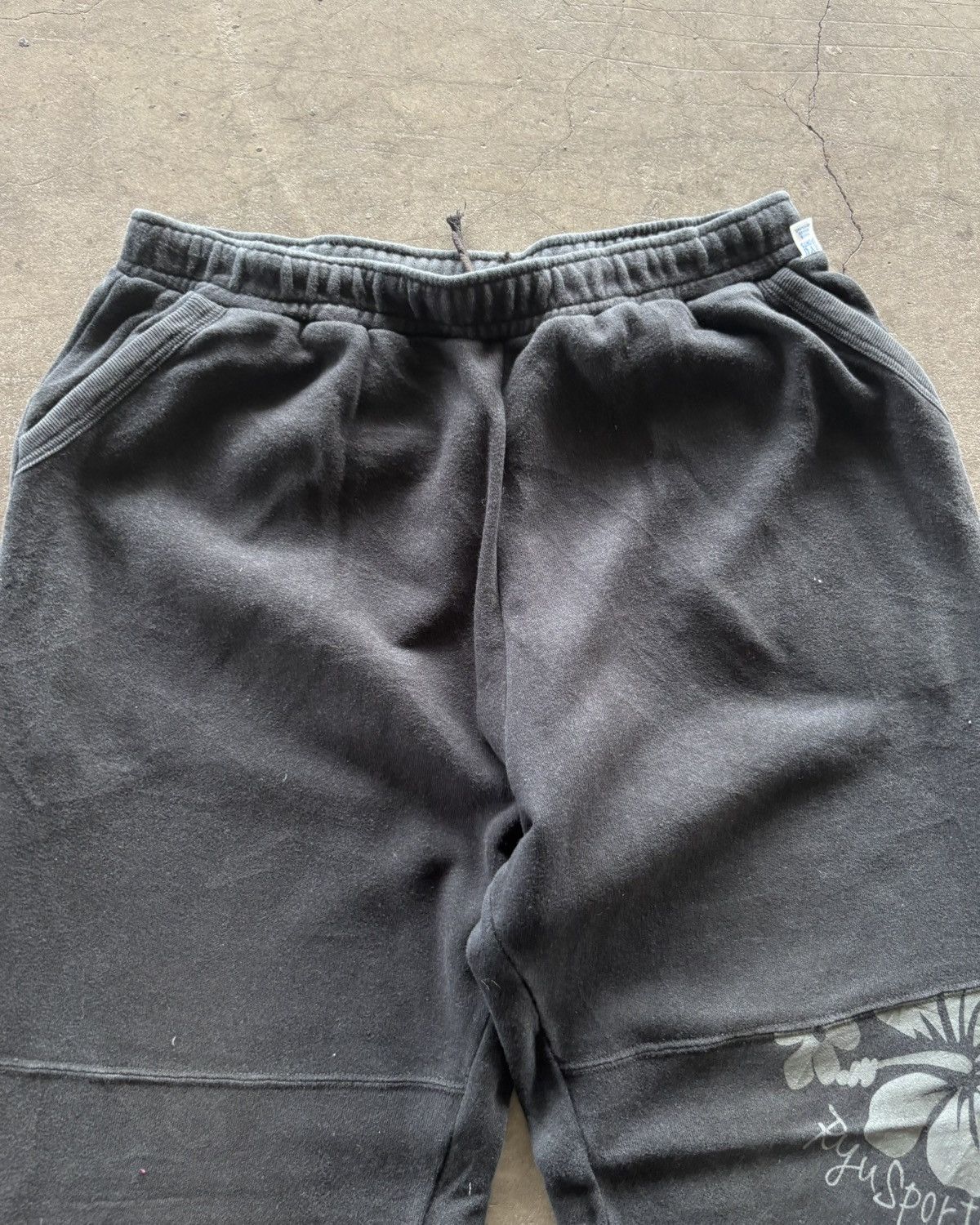 Japanese Brand × Vintage 2000s Rick Owens Style Black Sweatpants Size US 30 / EU 46 - 3 Thumbnail