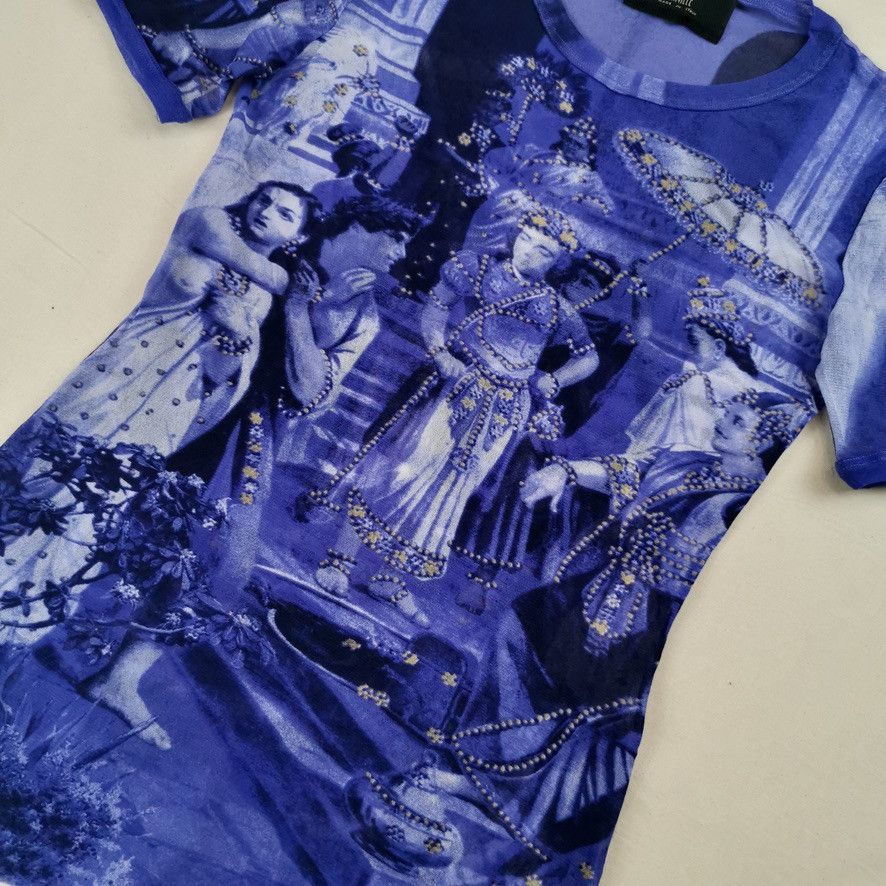 Jean Paul Gaultier SS1998 Jean Paul Gaultier Hindu Painting Mesh Top Vintage Size ONE SIZE - 2 Thumbnail