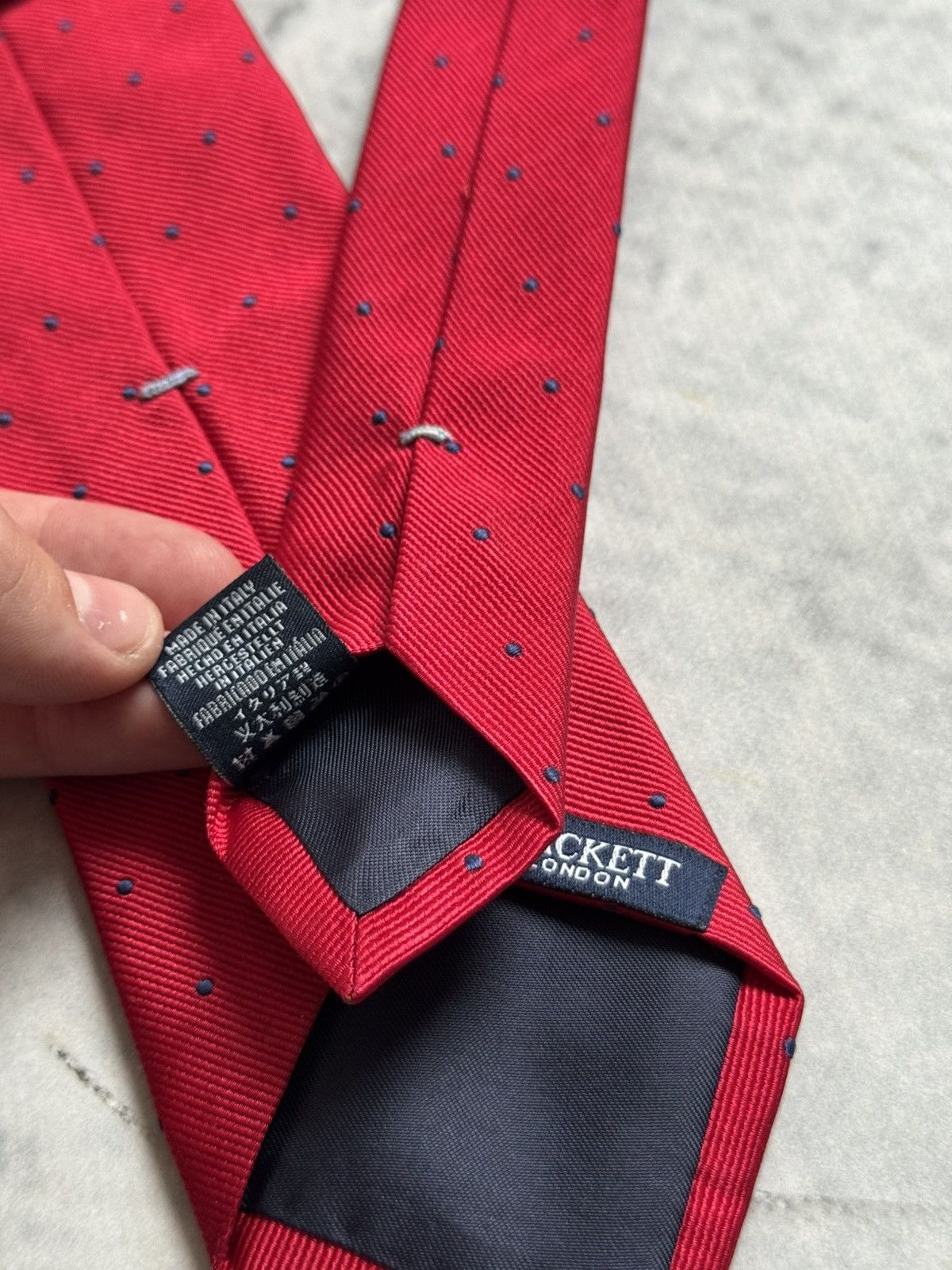 Vintage Awesome red Hackett tie Size ONE SIZE - 2 Thumbnail