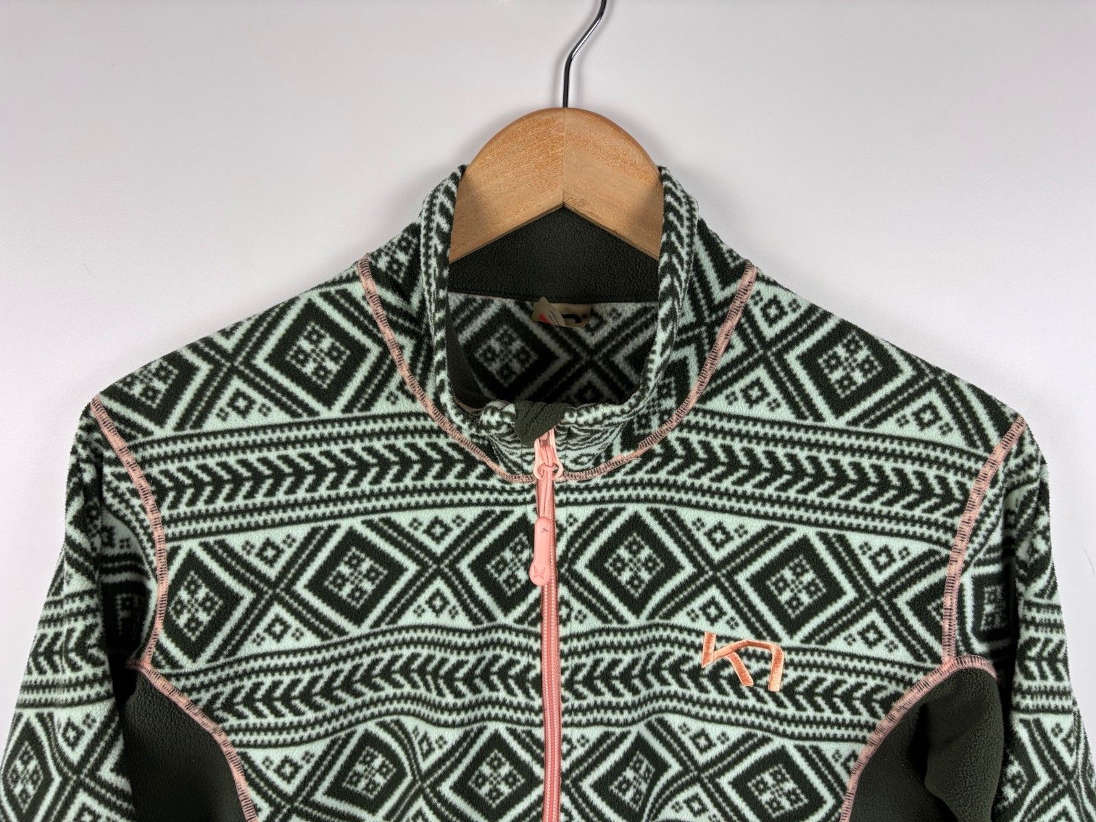 Other Kari Traa Fleece Fair Isle Light Weight Sweater Green XL Size XL / US 12-14 / IT 48-50 - 2 Thumbnail