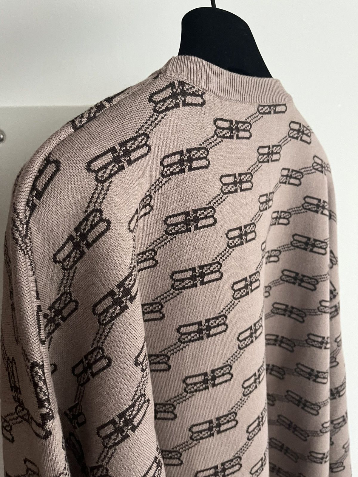 Balenciaga Runway Brand New Rare Balenciaga BB Monogram Sweater Size US L / EU 52-54 / 3 - 12 Thumbnail