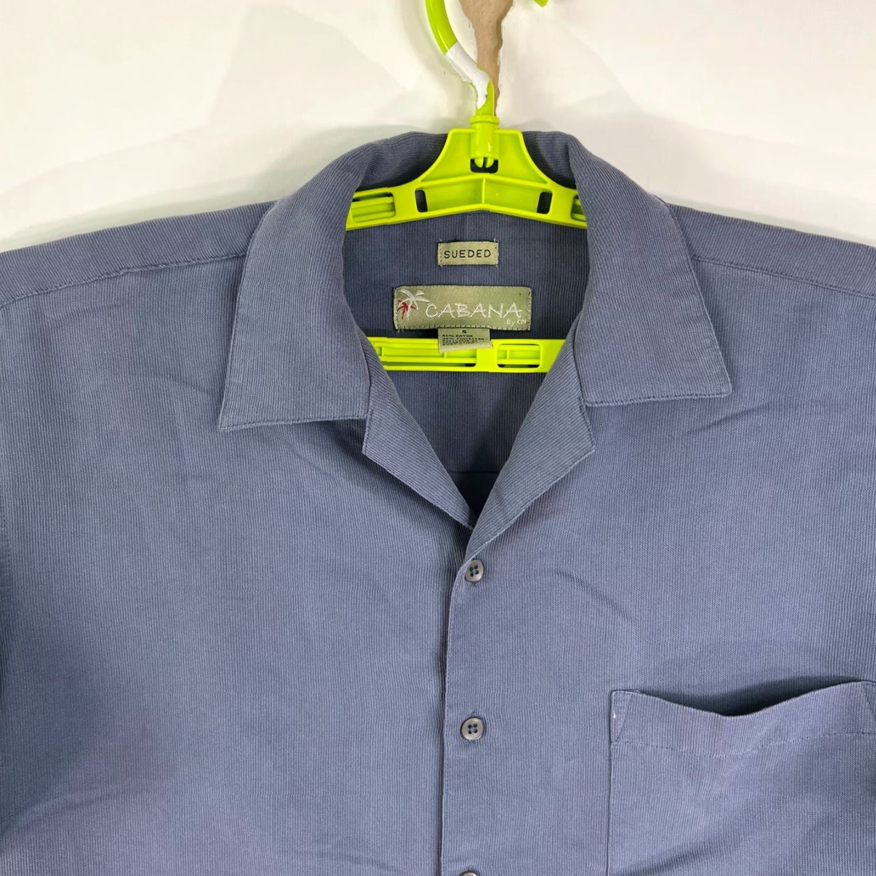 Vintage VINTAGE Cabana Button Up Casual Shirt Mens S Blue Embroidered Palms Sueded Pocket 90s Beach Theme Mens Size S Blue Embroidered Palms Shirt Size US S / EU 44-46 / 1 - 3 Thumbnail
