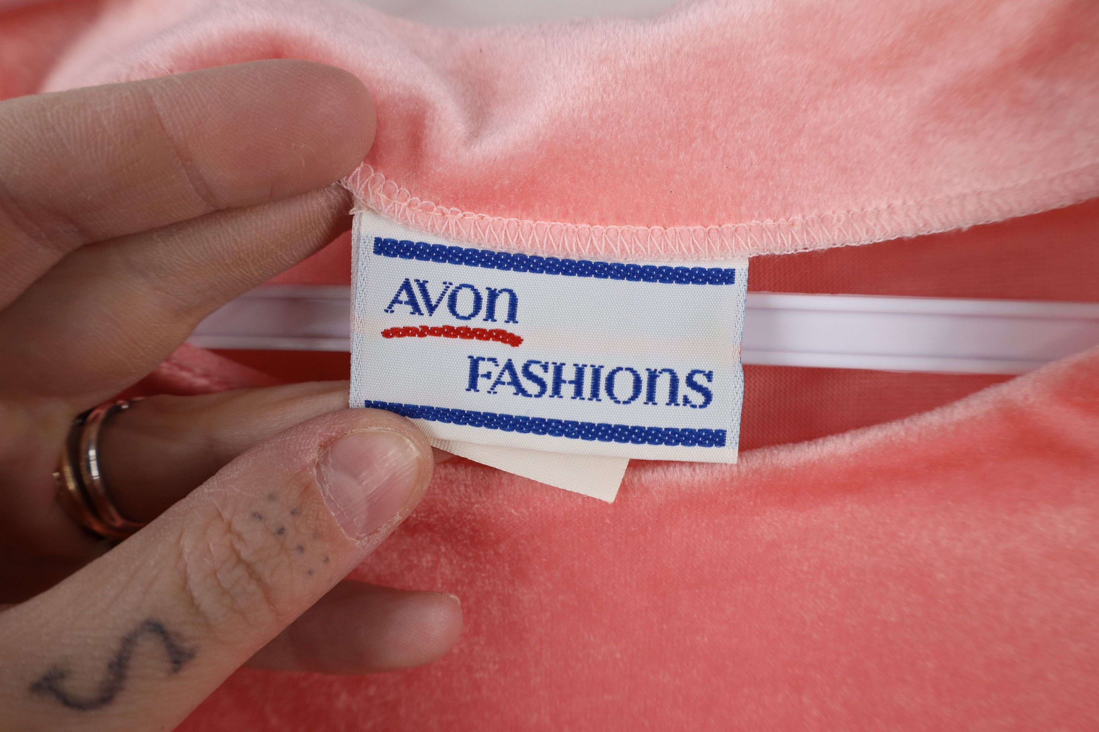 Vintage Vintage 70s Streetwear Cuff Velvet Velour Sweater Pink USA Size M / US 6-8 / IT 42-44 - 6 Thumbnail