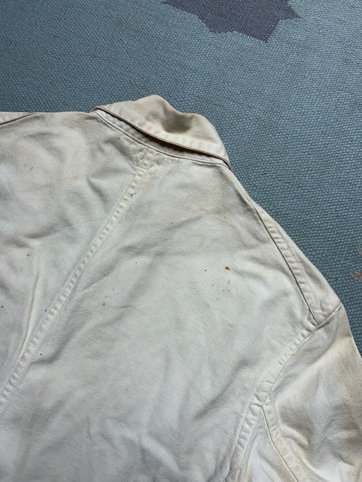 Vintage Vtg 20s 30s canvas chore jacket Kuttnauer Detroit paint 42 Size US L / EU 52-54 / 3 - 13 Thumbnail