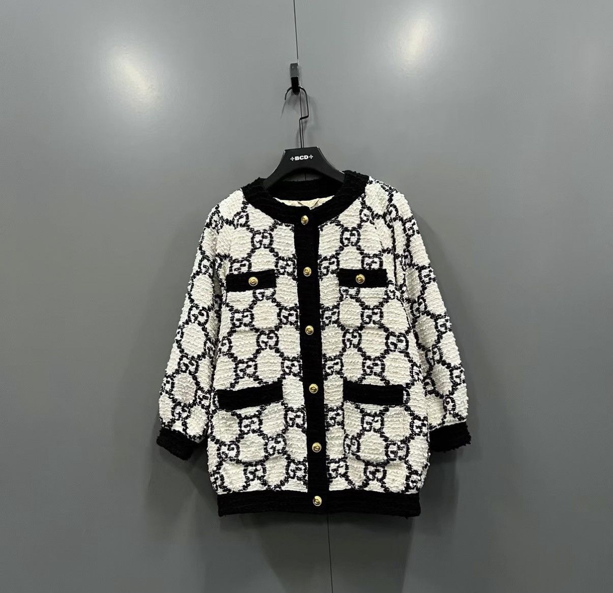 Gucci Gucci Tweed Jacket with All-over Double G Print J41 Size XS / US 0-2 / IT 36-38 - 1 Thumbnail