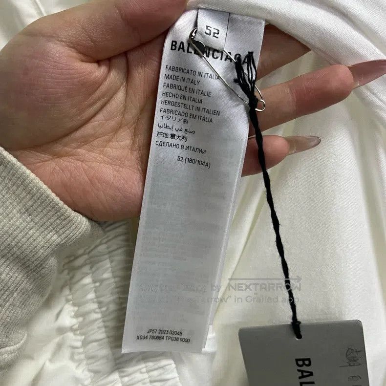 Balenciaga Balenciaga Letter print zip-up stand collar long sleeve ja Size US L / EU 52-54 / 3 - 3 Thumbnail