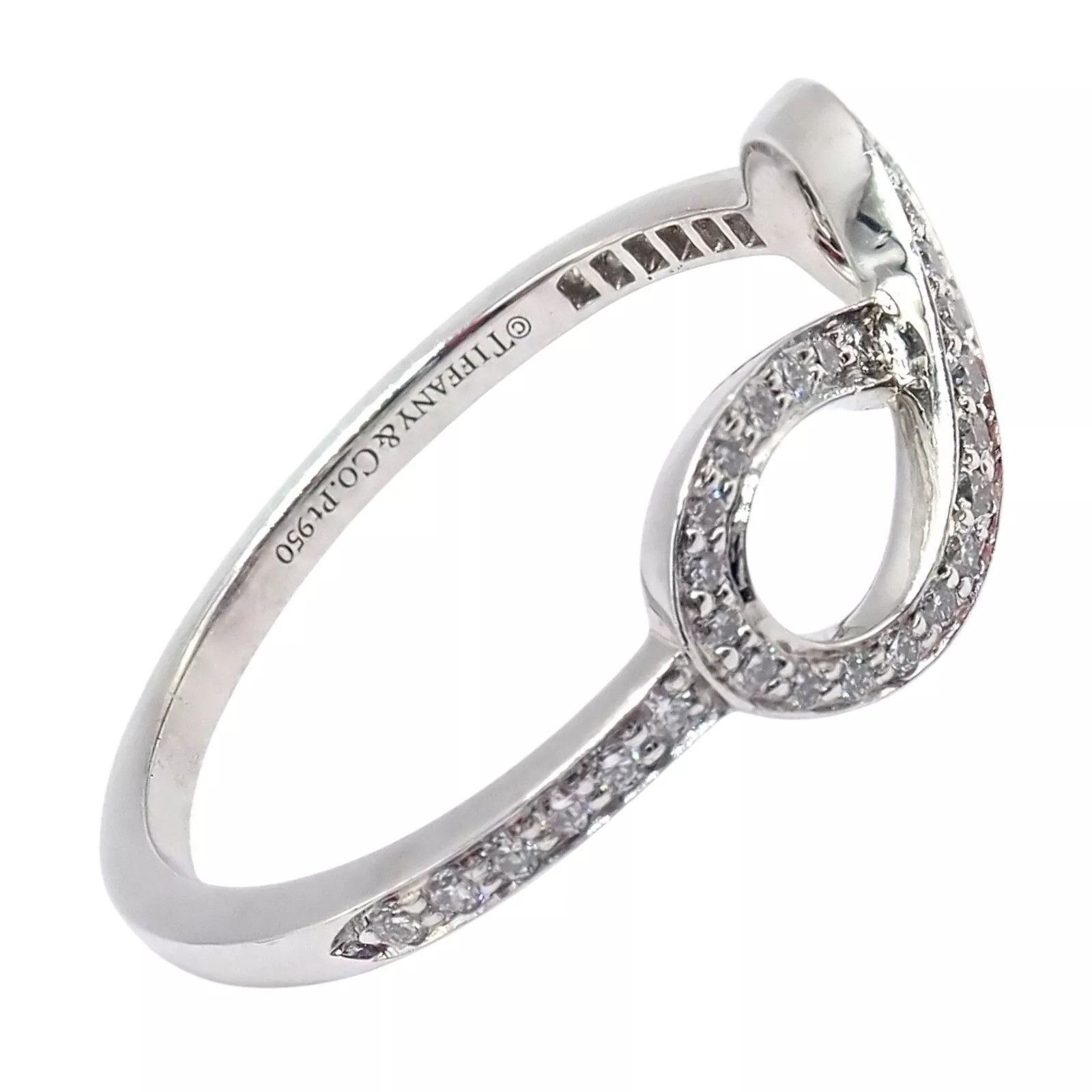 Tiffany & Co. Tiffany & Co Platinum 0.12ct Diamond Ring sz 6.5 Size ONE SIZE - 9 Thumbnail