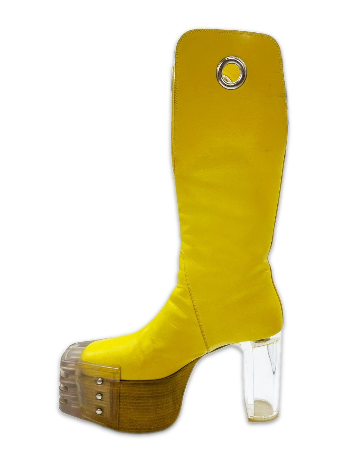 Rick Owens SS20 Rick Owens UNRELEASED SAMPLE Banana Cowboy Kiss Heels Size US 8 / EU 41 - 5 Thumbnail