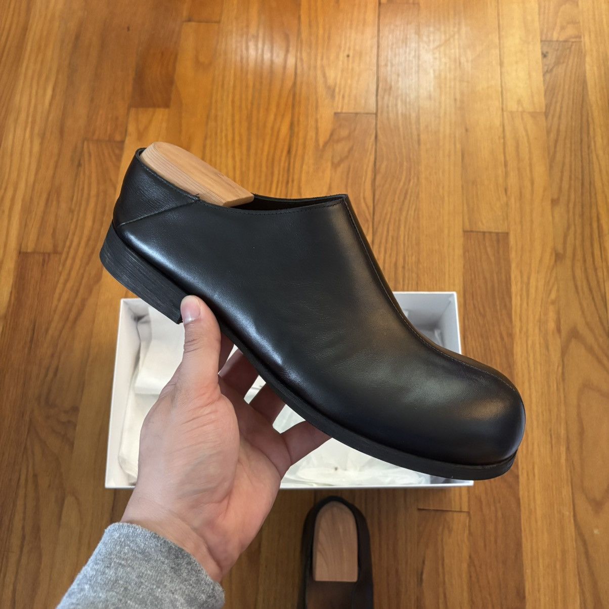 Moschino Black Cobbler Calf Shootie Size US 11 / EU 44 - 4 Thumbnail